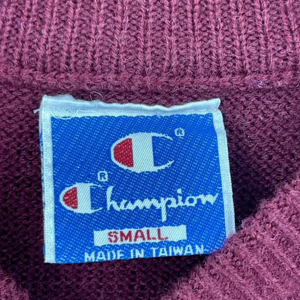 Champion Vintage Denver Parks and Recreation Burgundy Crewneck Sweater